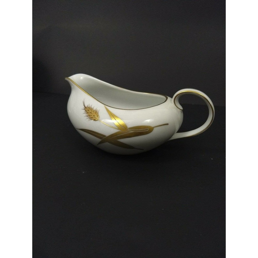 Meito Midas hand painted gold wheat creamer cup